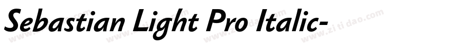Sebastian Light Pro Italic字体转换
